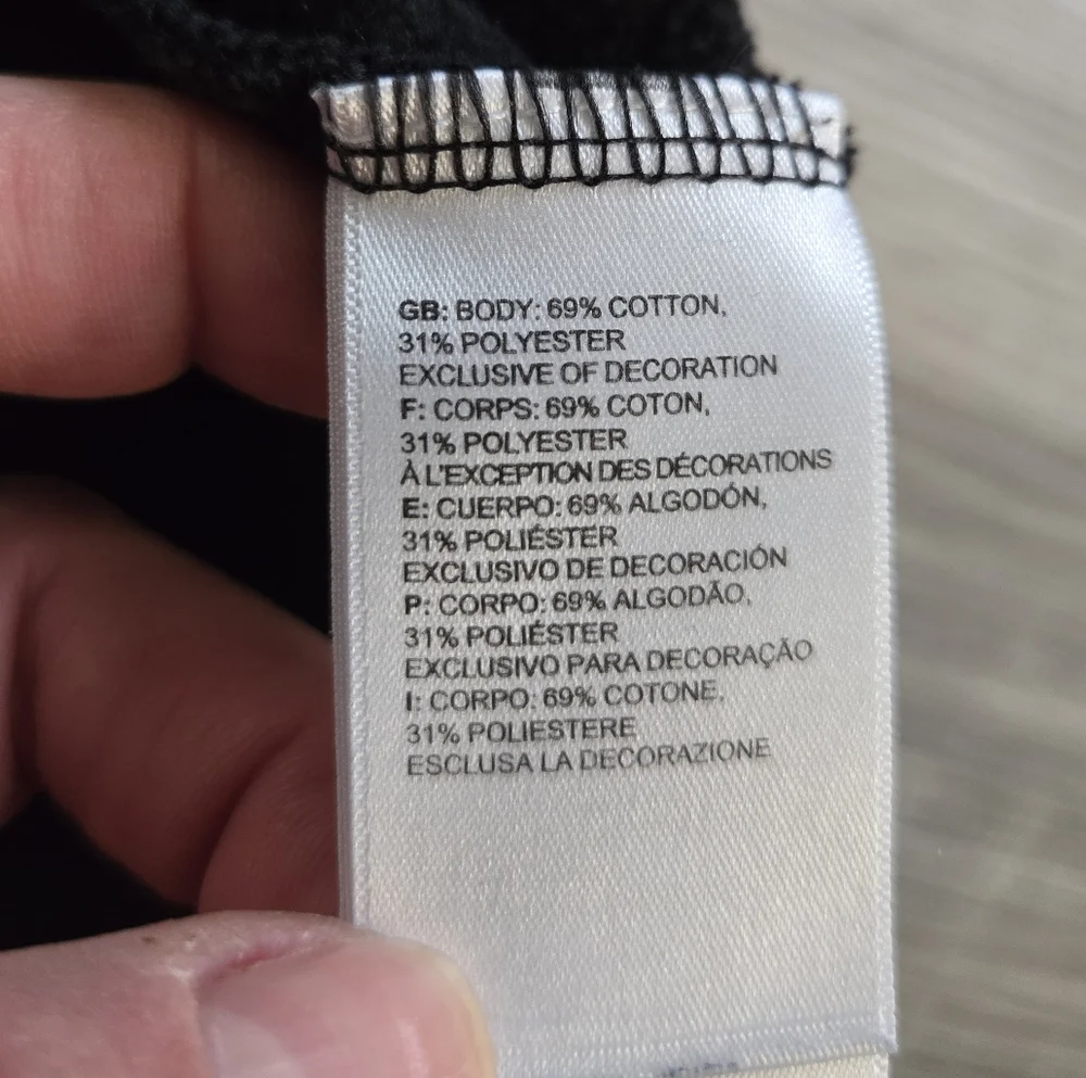 Euc The North Face Black Hoodie with White Logo Sz M In Men's. - Picture 7 of 7